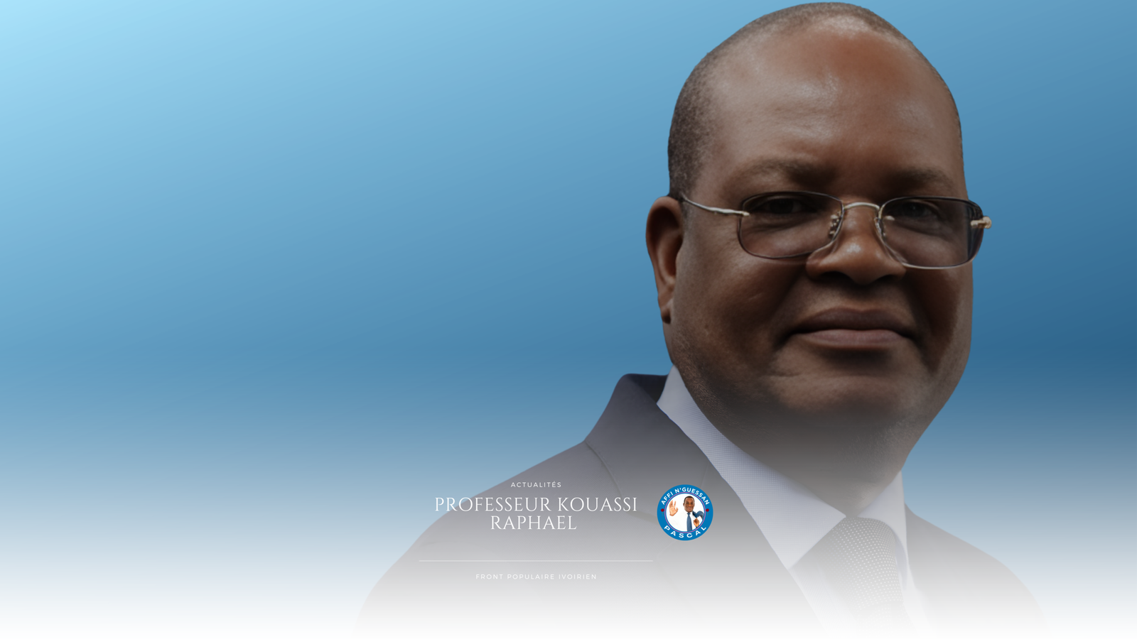 Professeur Raphaël Kouassi, enseignant-chercheur et leader politique du Front Populaire Ivoirien